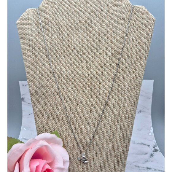 Vintage Disney Sterling 925 Mickey Mouse Earrings and Box Chain Necklace Set - Picture 7 of 11